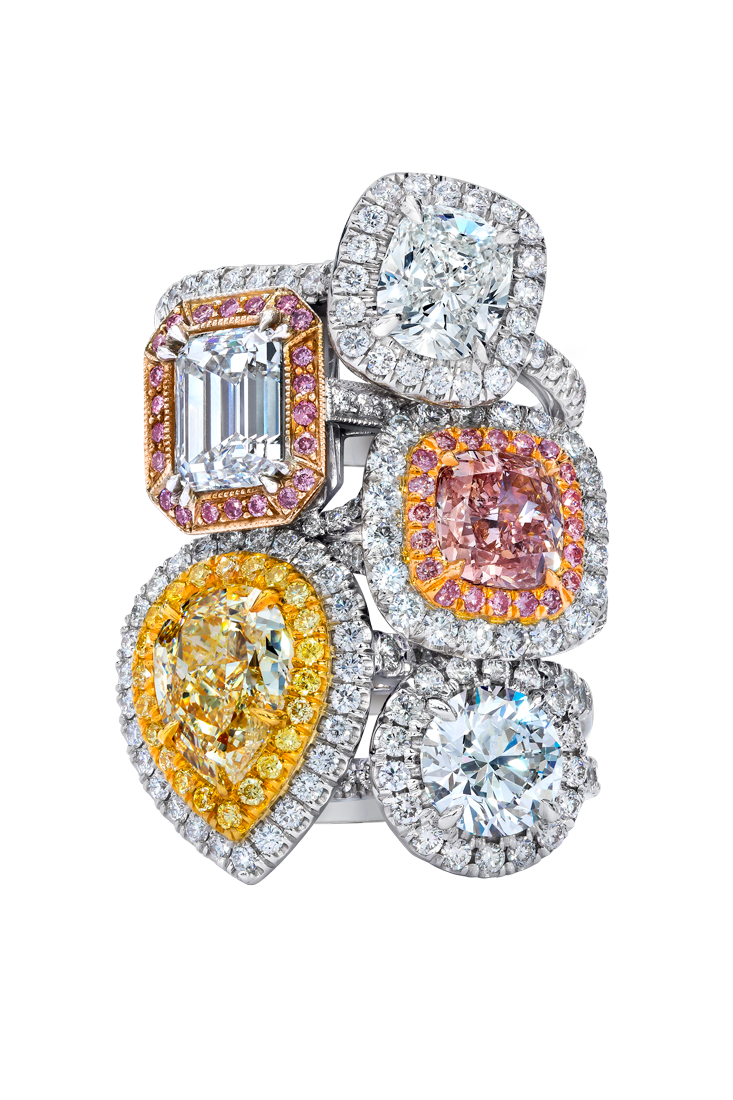colored gemstone rings